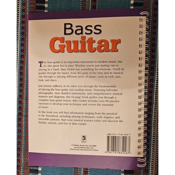 Bass Guitar BOOK & CD Jeremy LaBrooy 2009 hinkler books - Picture 4 of 8